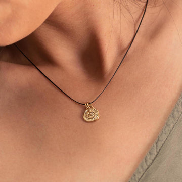 Nature Inspired Gold Necklace with Coin Pendant - Handmade Delicate Jewelry • Necklaces for Teens • Organic Jewelry • Gift For Daughter